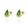 Wholesale Light Luxury Women's Earrings S925 Silver Geometric Diamond Screw Ear Nail