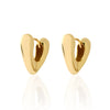 Wholesale Light Luxury Women's Earrings S925 Silver Heart Shape Electroplating Minimalist Geometric Design