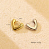 Wholesale Light Luxury Women's Earrings S925 Silver Heart Shape Electroplating Minimalist Geometric Design
