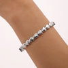Wholesale Light Luxury Women's 18K Goldplated Stainless Steel Geometric Love Bracelet With Electroplating Treatment