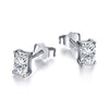 Wholesale Light Luxury Women's S925 Sterling Silver Earrings With Geometric Shape And Highgrade Zircon Inlay