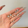Wholesale Light Luxury Women's S925 Sterling Silver Earrings With Geometric Shape And Highgrade Zircon Inlay