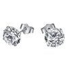 Wholesale Light Luxury Women's S925 Sterling Silver Earrings With Geometric Shape And Highgrade Zircon Inlay