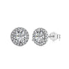Wholesale Light Luxury Women's S925 Sterling Silver Earrings With Geometric Shape And Highgrade Zircon Inlay