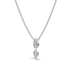 Wholesale Light Luxury Women's S925 Sterling Silver Jewelry With Double Pearshaped Zircon Inlay And Electroplating Design