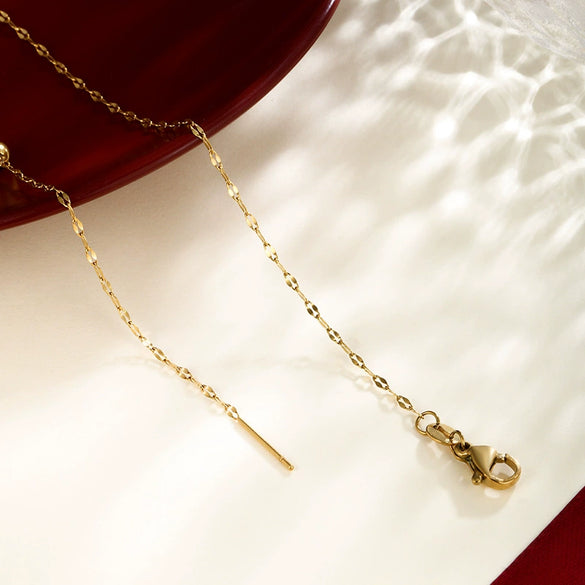Wholesale Lip Chain Necklace For Women Fashion Alloy 24K Goldplated