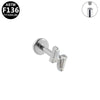 Wholesale Lip Nail Ear Nail Soft Bone Nail Ear Bone Nail Titanium Alloy Copper Stainless Steel Geometric Style Electroplated