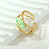 Wholesale Lip Print Copper Fashion Ring For Ladies With Retro Personality And Color Drop Oil Treatment