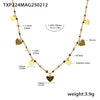 Wholesale Literary Fan Jewelry Set With Love Zircon Pendant Stainless Steel Electroplated For Women Necklace Bracelet Anklet