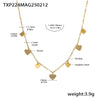 Wholesale Literary Fan Jewelry Set With Love Zircon Pendant Stainless Steel Electroplated For Women Necklace Bracelet Anklet