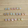 Wholesale Literary Retro Personality Trendy Simple Dopamine Geometric Copper Oil Dripping Electroplated Drop Eye Earrings Jewelry