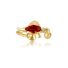 Wholesale Little Dinosaur Non Pierced Ear Bone Clip Women's Jewelry In Copper With Zircon And Forest Animal Design 18K Gold Color Preserving