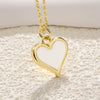 Wholesale Little Fresh Style Copper Heart And Star Pendant Necklace With Dripping Oil Design And Goldplated Spring For Women