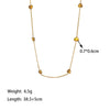 Wholesale Little Fresh Style Heart Water Drop Bell Pattern Titanium Steel Electroplated Jewelry Set For Women Necklace And Bracelet