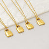 Wholesale Lock Pendant Necklace Stainless Steel With Letters Numbers Text Electroplating