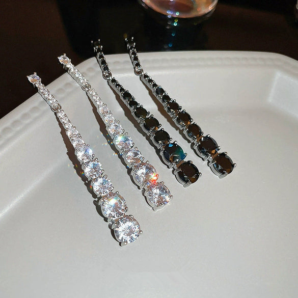 Wholesale Long Earrings For Women Copper Geometric Elegant Heavy Industry Style