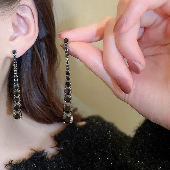 Wholesale Long Earrings For Women Copper Geometric Elegant Heavy Industry Style