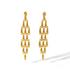 Wholesale Long Tassel Drop Shape Stainless Steel Earrings With Woven Stitching And Pvd Furnace Real Gold Electroplating