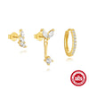 Wholesale Long Tassel Horse Eye Studded Earrings 925 Sterling Silver Geometric Style Electroplated For Women