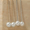 Wholesale Long Zircon Pearl Earrings For Women Simple Geometric Style Stainless Steel With Electroplating