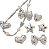 Wholesale Loose Beads Acrylic Plastic Resin Y2k Heart Star Bow Electroplated Beading Material For Diy Bracelet Necklace