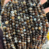Wholesale Loose Beads Agate Stone Brown Silk Striped Round Beads Polishing For Diy Jewelry Accessories Necklace Semi Finished Products