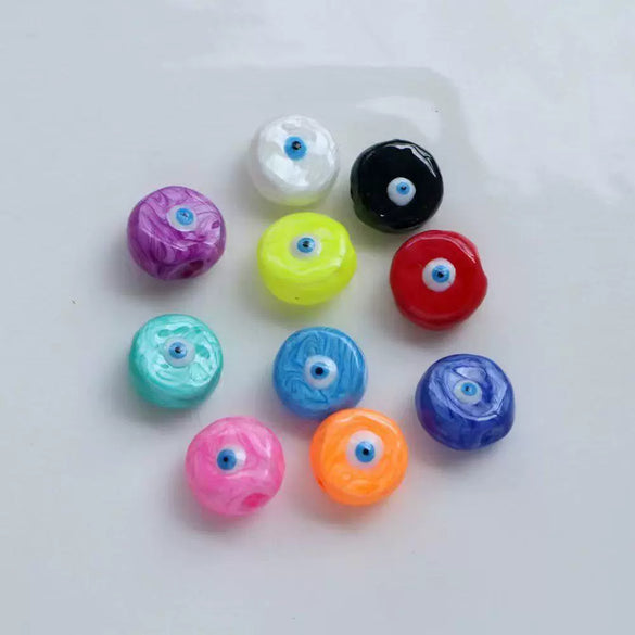 Wholesale Loose Beads Artificial Crystal Round Oildropping Eye Throughhole Jewelry Accessories For Diy Necklace Bracelet