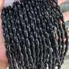 Wholesale Loose Beads Black Onyx Rice Beads Diy Jewelry Accessories Necklace Bracelet Semifinished Products Polish