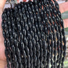 Wholesale Loose Beads Black Onyx Rice Beads Diy Jewelry Accessories Necklace Bracelet Semifinished Products Polish