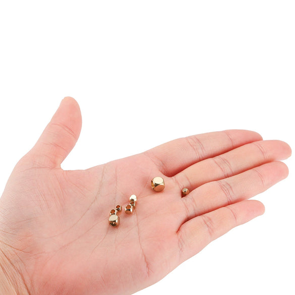 Wholesale Loose Beads Copper Beaded Square Polishing