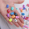 Wholesale Loose Beads Imitation Pearls Dripping Oil Pattern Irregular Circle Trendy For Jewelry Accessories
