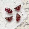 Wholesale Loose Beads Jewelry Accessories Glass Glazed Bird Pattern Retro Diy Handmade Bracelet Necklace