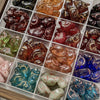 Wholesale Loose Beads Jewelry Accessories Glass Glazed Bird Pattern Retro Diy Handmade Bracelet Necklace