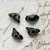 Wholesale Loose Beads Jewelry Accessories Glass Glazed Bird Pattern Retro Diy Handmade Bracelet Necklace