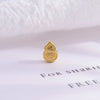 Wholesale Loose Beads Jewelry Accessories 925 Sterling Silver Gourd Ingot Petals Electroplated