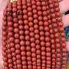 Wholesale Loose Beads Natural Red Stone Round Beads For Jewelry Accessories Cutting Grinding Polishing Process