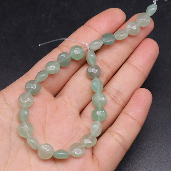 Wholesale Loose Beads Natural Stone Crystal Round Cake Cut For Jewelry Accessories
