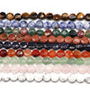 Wholesale Loose Beads Natural Stone Crystal Round Cake Cut For Jewelry Accessories