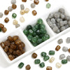 Wholesale Loose Beads Plastic And Resin Imitation Amber Stone Irregular Round Shape Simple Style Diy Handmade Beaded Necklace And Bracelet Material Accessories
