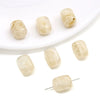 Wholesale Loose Beads Plastic And Resin Imitation Amber Stone Irregular Round Shape Simple Style Diy Handmade Beaded Necklace And Bracelet Material Accessories