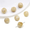 Wholesale Loose Beads Plastic And Resin Imitation Amber Stone Irregular Round Shape Simple Style Diy Handmade Beaded Necklace And Bracelet Material Accessories