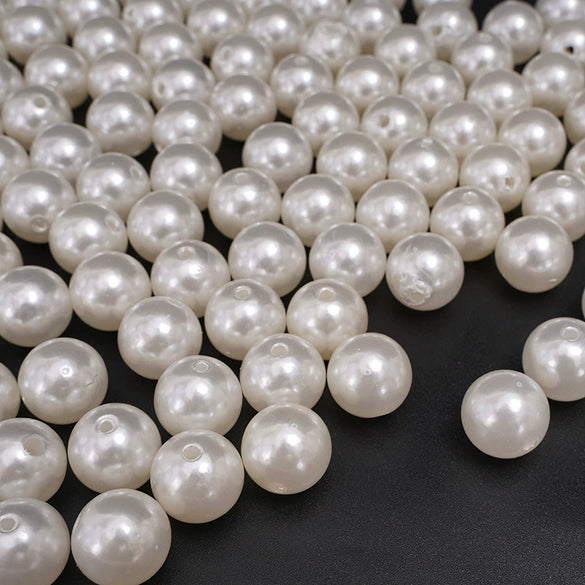 Wholesale Loose Beads Plastic Resin Round Beaded Jewelry Accessories For Diy Handmade Bracelet Necklace