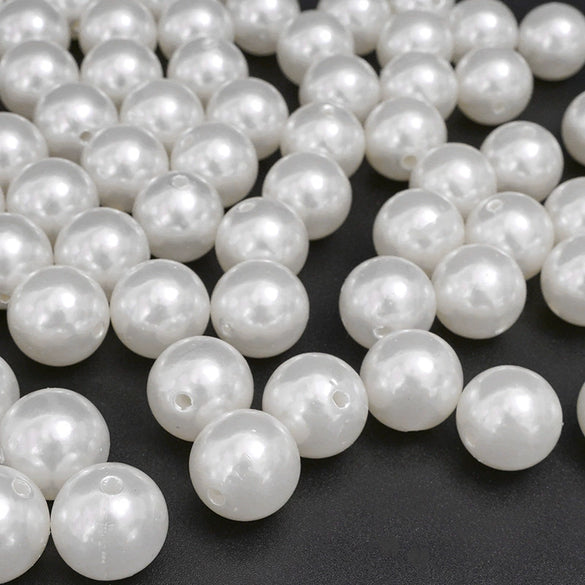 Wholesale Loose Beads Plastic Resin Round Beaded Jewelry Accessories For Diy Handmade Bracelet Necklace