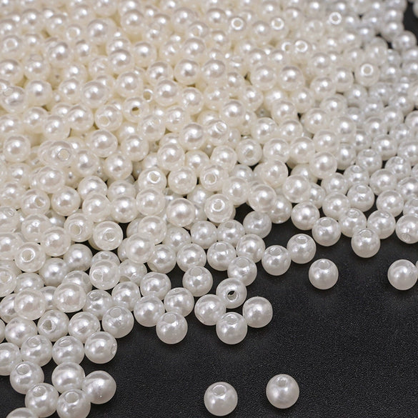 Wholesale Loose Beads Plastic Resin Round Beaded Jewelry Accessories For Diy Handmade Bracelet Necklace
