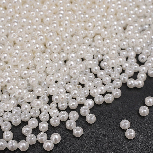 Wholesale Loose Beads Plastic Resin Round Beaded Jewelry Accessories For Diy Handmade Bracelet Necklace