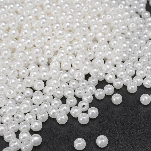 Wholesale Loose Beads Plastic Resin Round Beaded Jewelry Accessories For Diy Handmade Bracelet Necklace