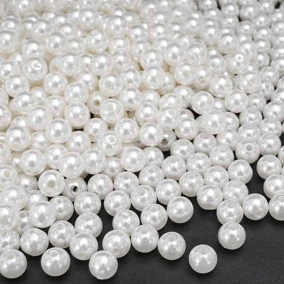 Wholesale Loose Beads Plastic Resin Round Beaded Jewelry Accessories For Diy Handmade Bracelet Necklace