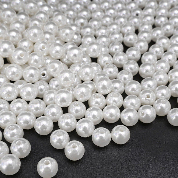 Wholesale Loose Beads Plastic Resin Round Beaded Jewelry Accessories For Diy Handmade Bracelet Necklace