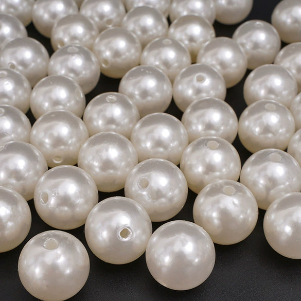 Wholesale Loose Beads Plastic Resin Round Beaded Jewelry Accessories For Diy Handmade Bracelet Necklace