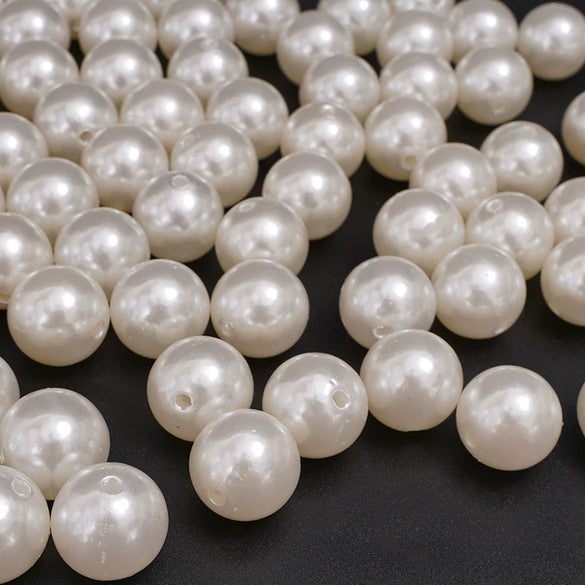 Wholesale Loose Beads Plastic Resin Round Beaded Jewelry Accessories For Diy Handmade Bracelet Necklace